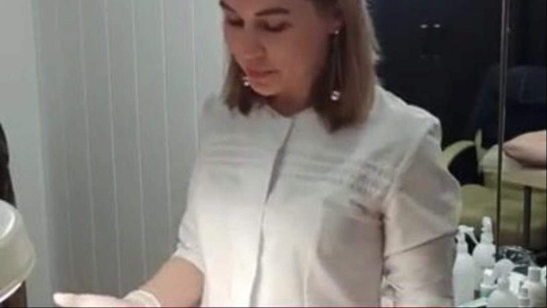 Spontaneous cumshot while trimming The stud concluded during the haircut procedure, at the depilation slavemaster .. His cream wants to get into my face. But I have everything in my palms